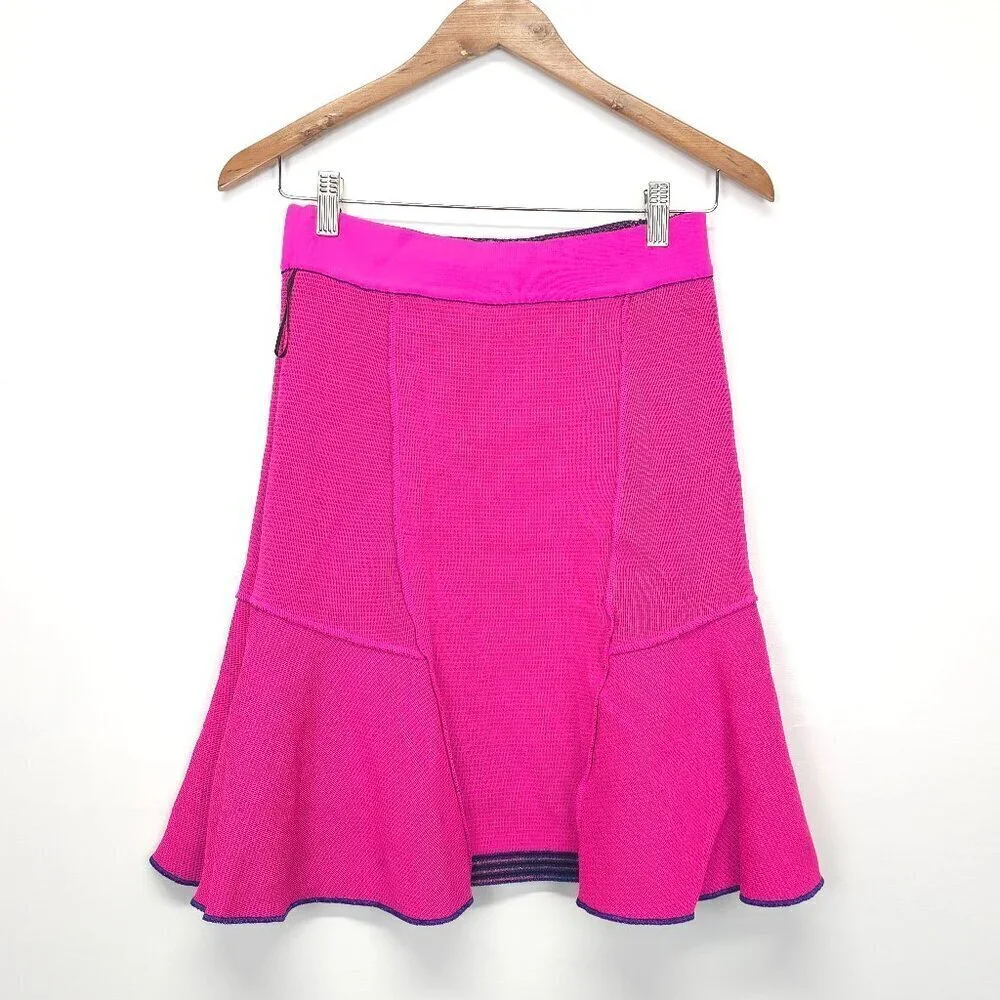M Missoni Multi Color Trumpet Knit Mini Skirt